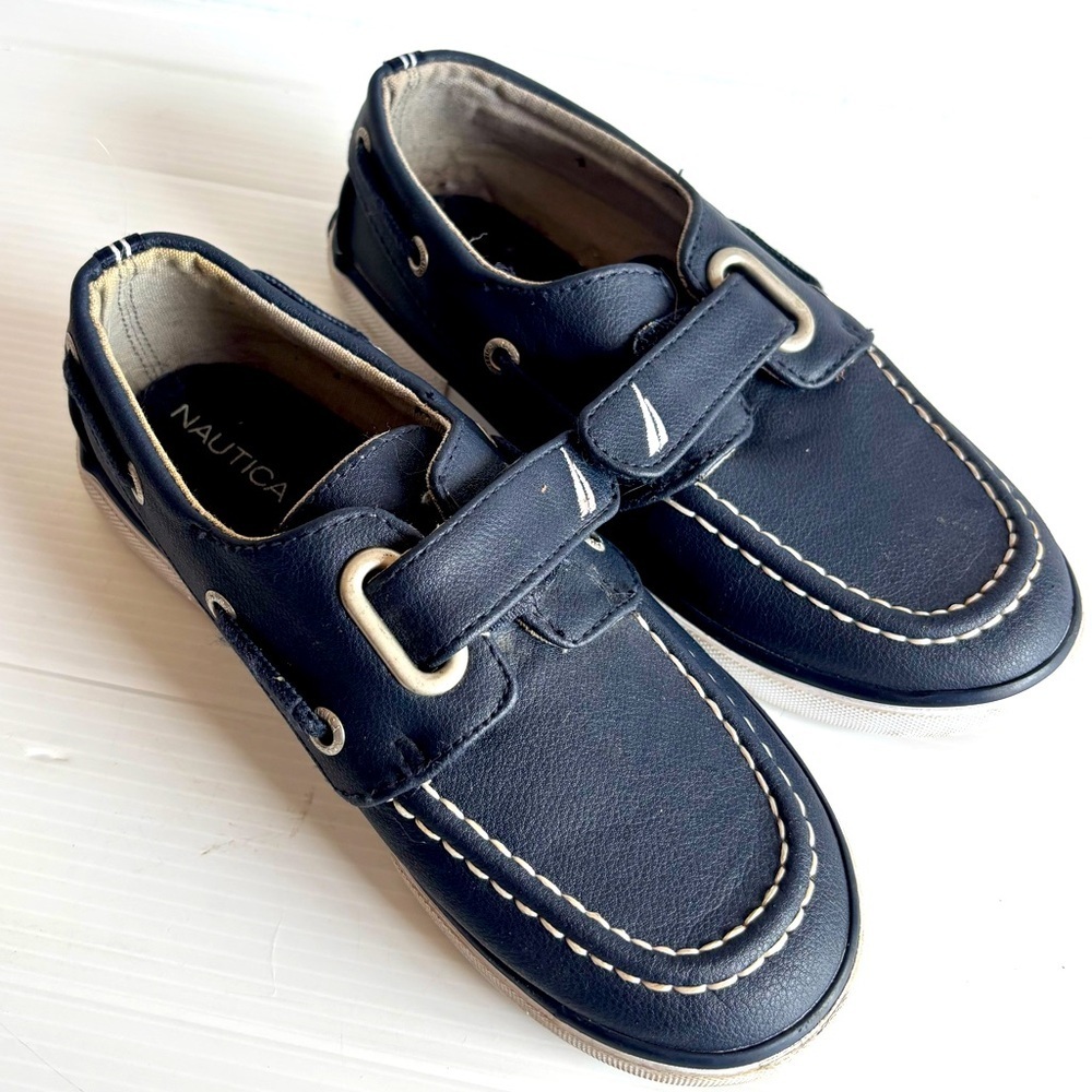 Nautica Little River Boys Boat Shoes Size 12